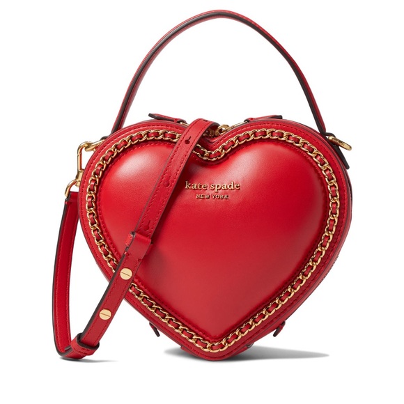 FACTORY SEALED! Kate Spade ♠️ Amour 3d Heart ♥️ Crossbody-Lingonberry - Picture 2 of 8